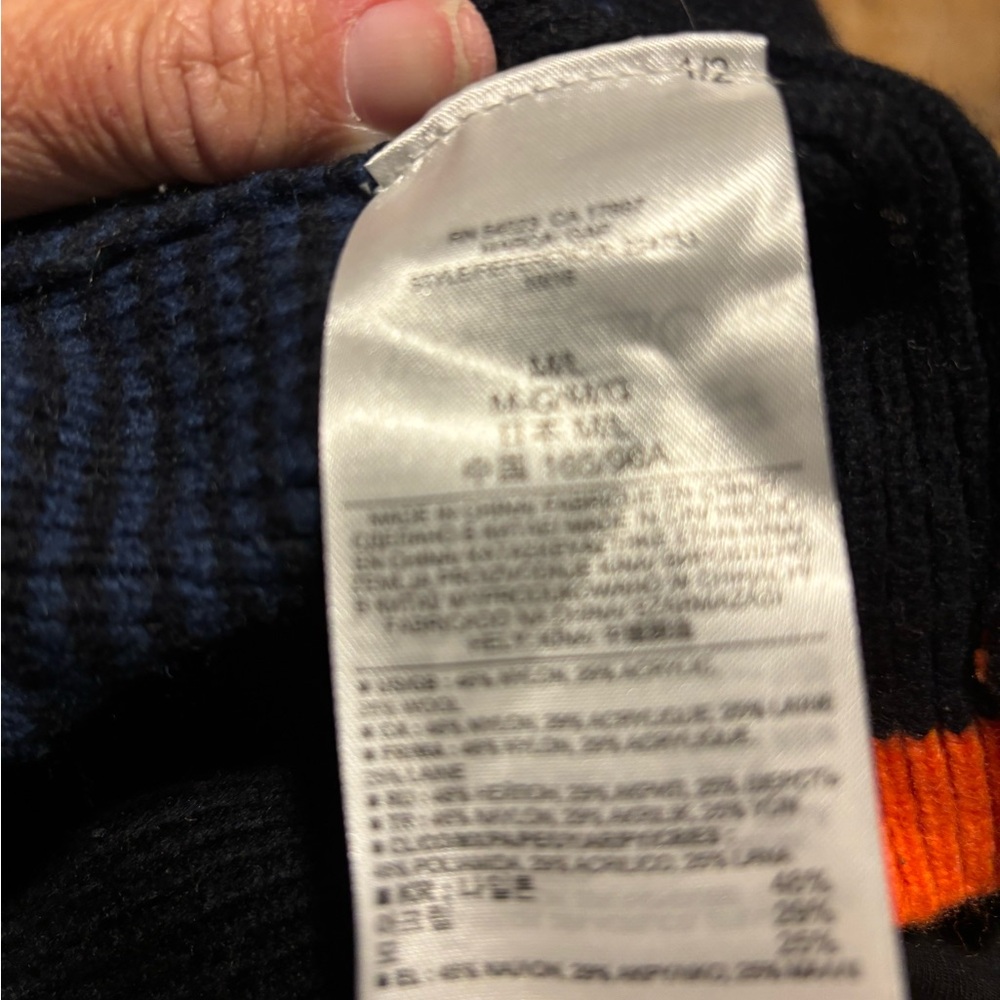 GAP Gray and Navy Colorblock Cardigan - Picture 7 of 7